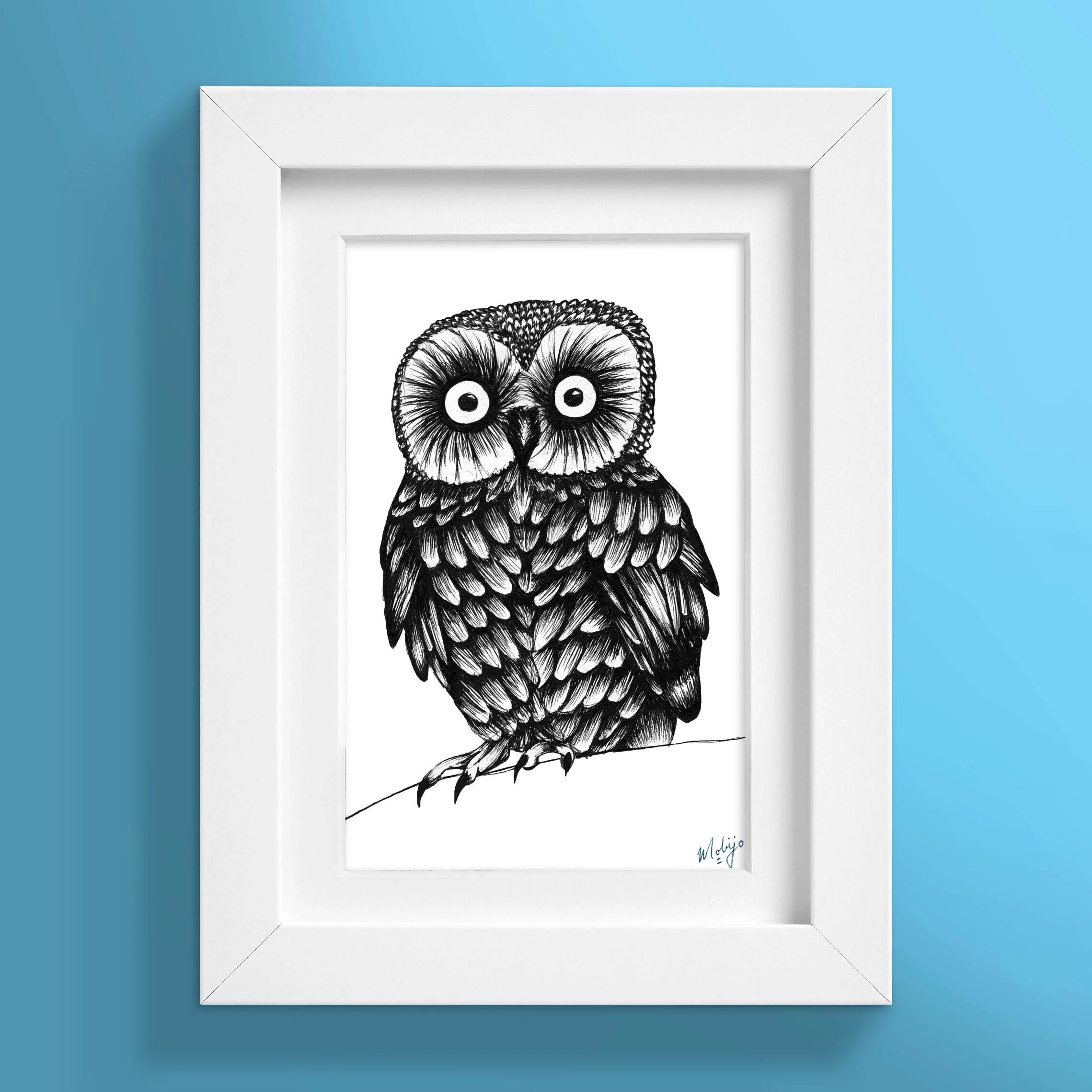 A4 Owl Nursery Art Digital Download