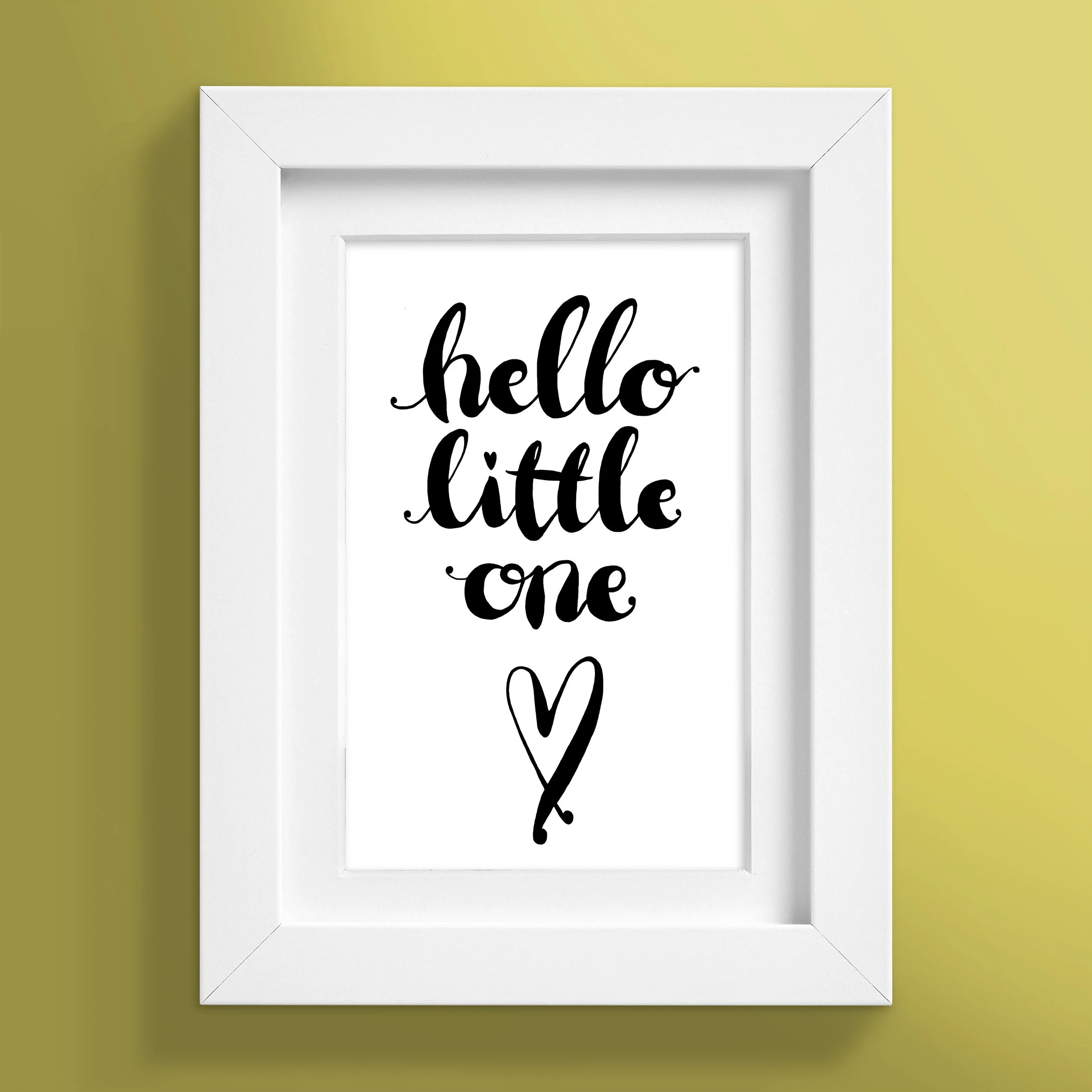 A4 Hello Nursery Art Digital Download