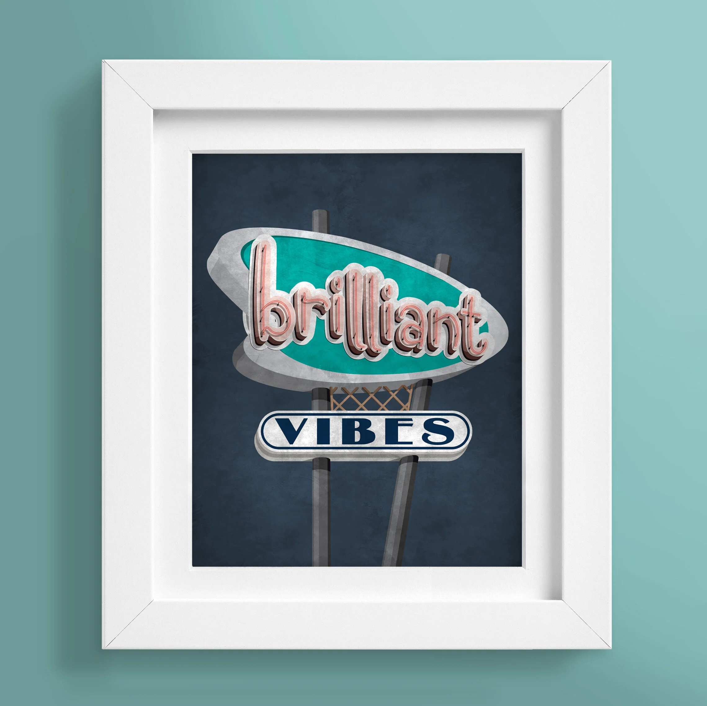 40 Brilliant Vibes motivational Poster