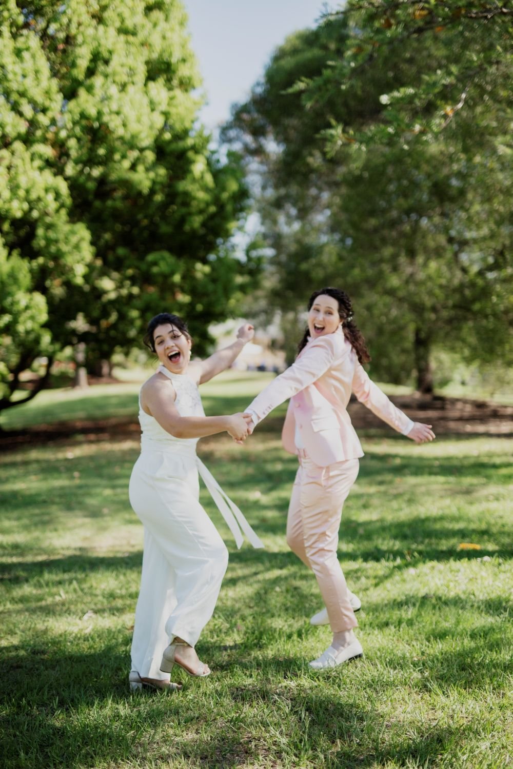 Two brides on their wedding day_Inclusive Brisbane Celebrant