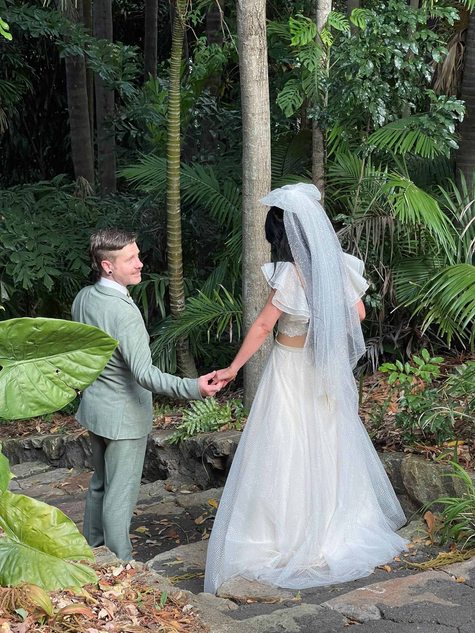 Brisbane Celebrant_Wedding Couple Brisbane Botanic Gardens