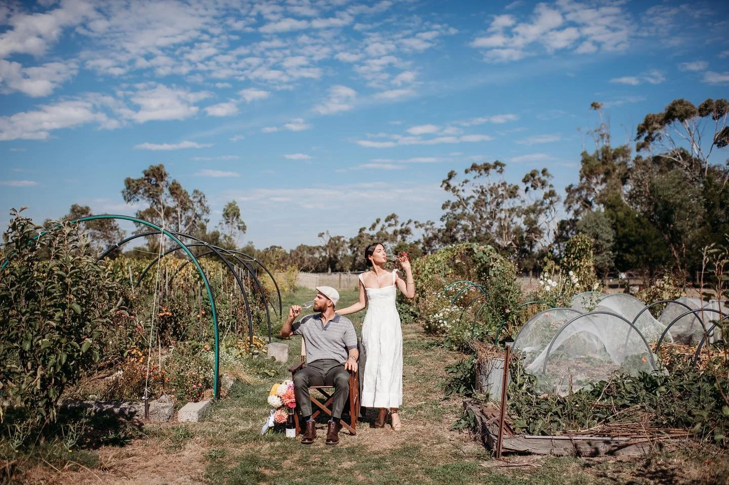 13.4.25
We got married a few weeks ago, at home, with a long lunch in our winery and amongst our natives that we&rsquo;ve been nurturing over the last few years. A special day, in a special place with the most special people. Hosted by the beautiful 
