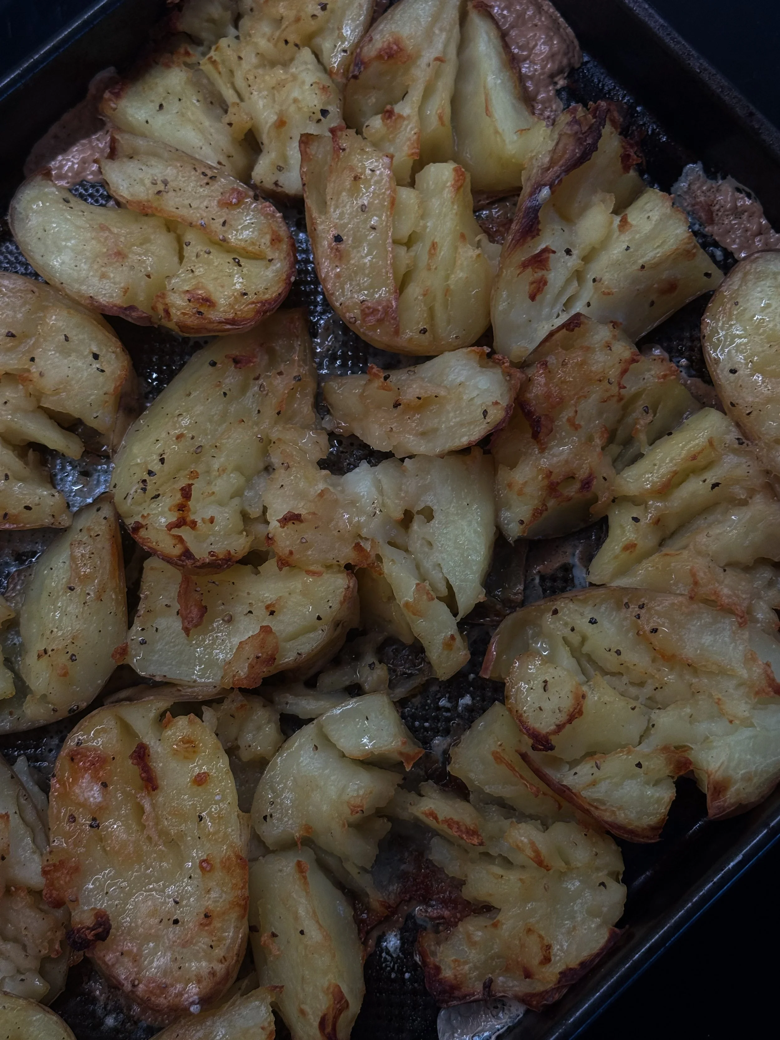 Crispy Bone Broth Roast Potatoes