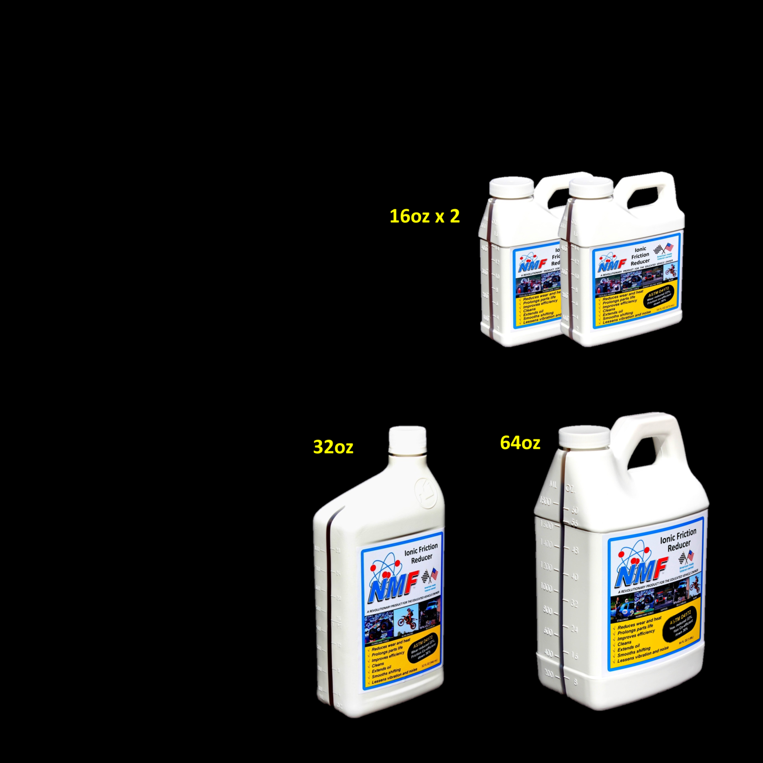 Dealer Mixed Case, Small (64oz x 1, 32oz x 1, 16oz x 2)