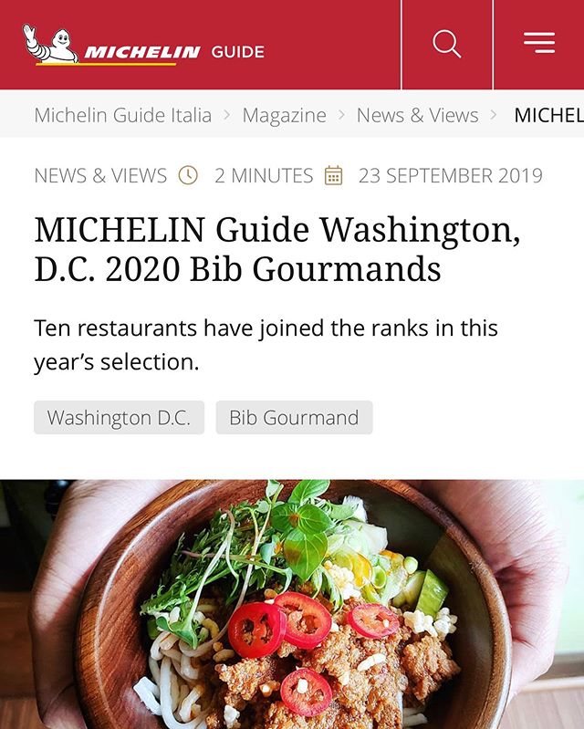 Whoa. 😮 check the link in our bio! We made the #michelinguide thank you very much to all of the amazing people who support our little rum shop! 🚗
🚗
🚗
🚗
#bibgormand
#michelin
#michelinrestaurants
#eater
#eaterdc
#washingtondcfood
#washingtonpostfood
#washingtonpost
#washingtonian