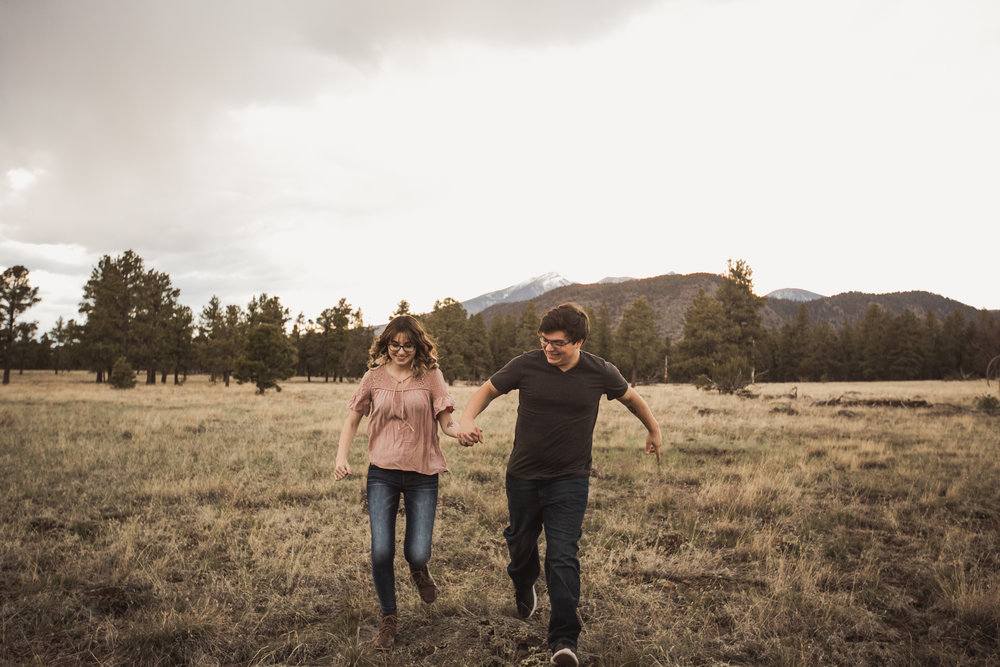 flagstaff engagement session, San Francisco Peaks dark and moody engagement session, arizona engagement session, day and moody arizona engagement shoot, engagement shoot with bird, engagement session with bird-www.rachelsmak.com13.jpg