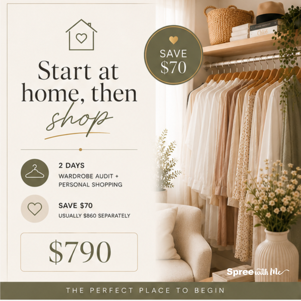 Start at home, then shop