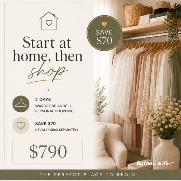 Start at home, then shop: personal styling package, $790