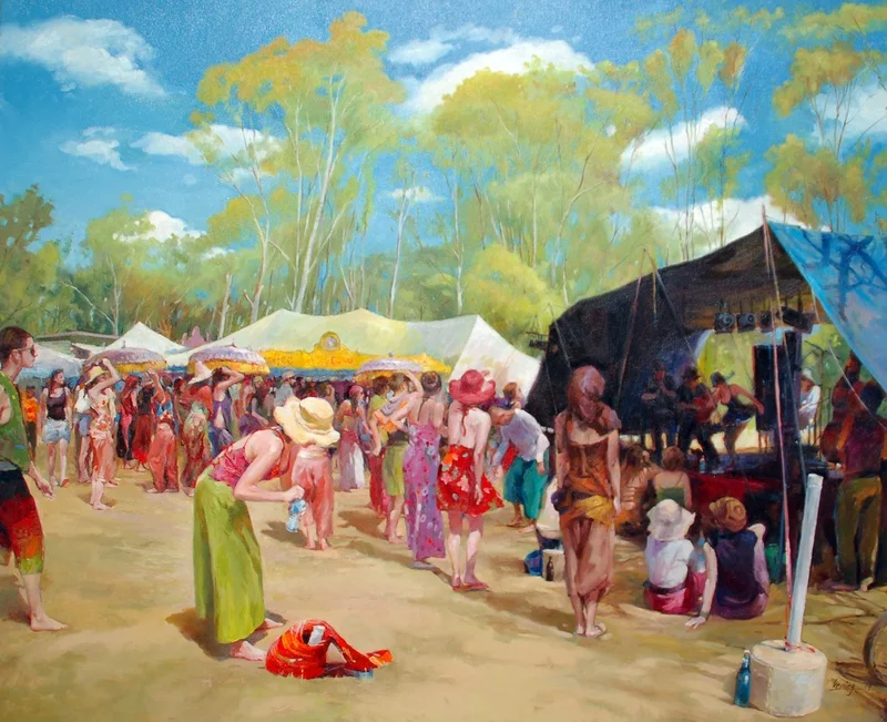 Colours of a Summer Festival (sold)
