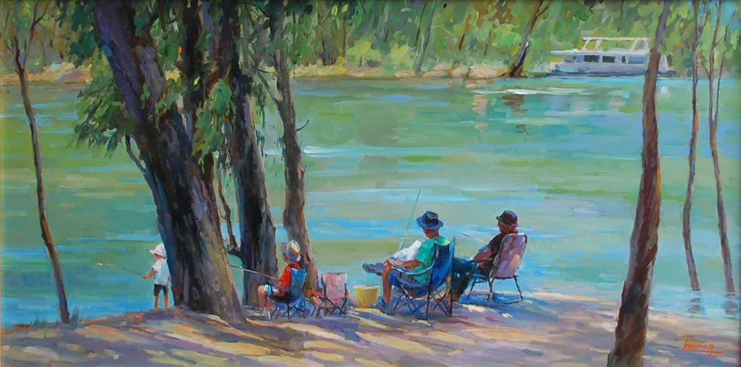 Fishing Shadows, Echuca