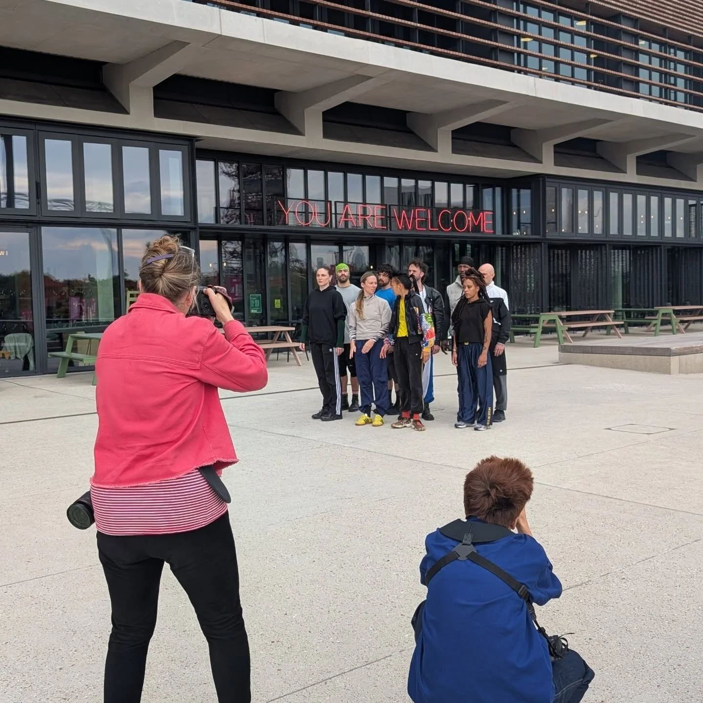 Week one of the @danceumbrella Festival = photo call in the Olympic Park, getting caught in the rain, a panel discussion at Studio Wayne McGregor, spending the day at Brixton House for workshops, a performance with post show Q&A and salsa dancing