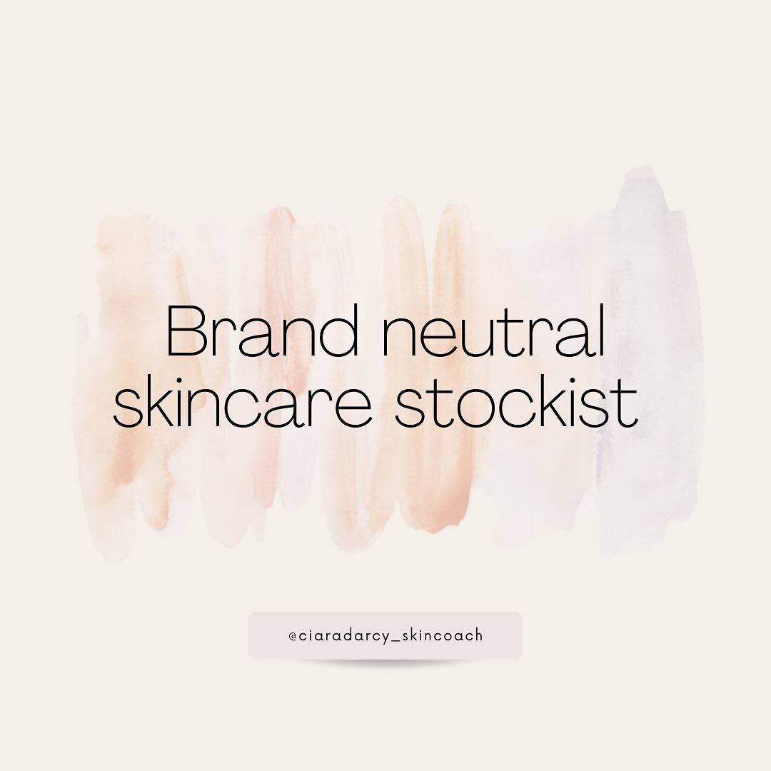 What does that mean?
When you come in or do an online skin consultation you&rsquo;ll have a lot of choice ✨ 
I&rsquo;ll recommend products from pharmacy brands &amp; well known skincare brands. 

I decided to link up with @getharley last year so I co
