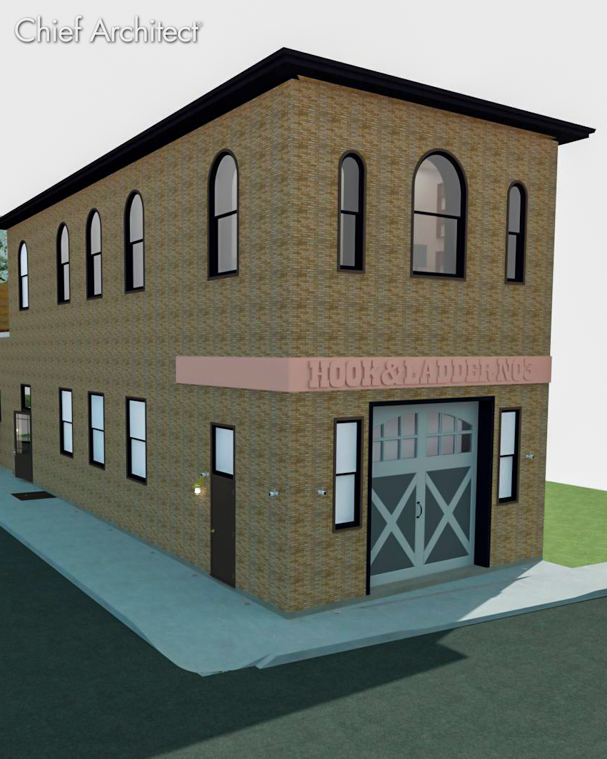 My custom designed door rendering