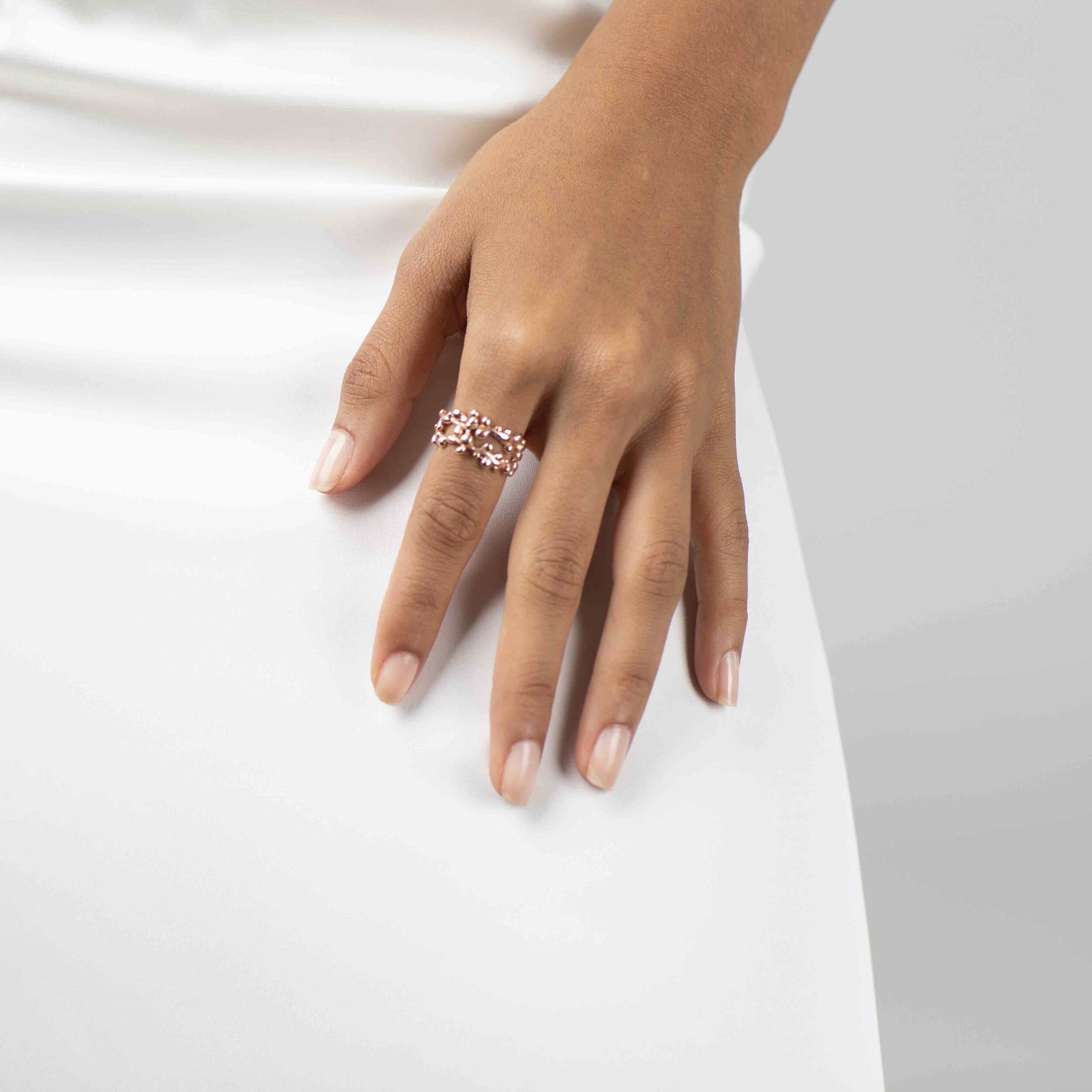 Alnada rose double ring 