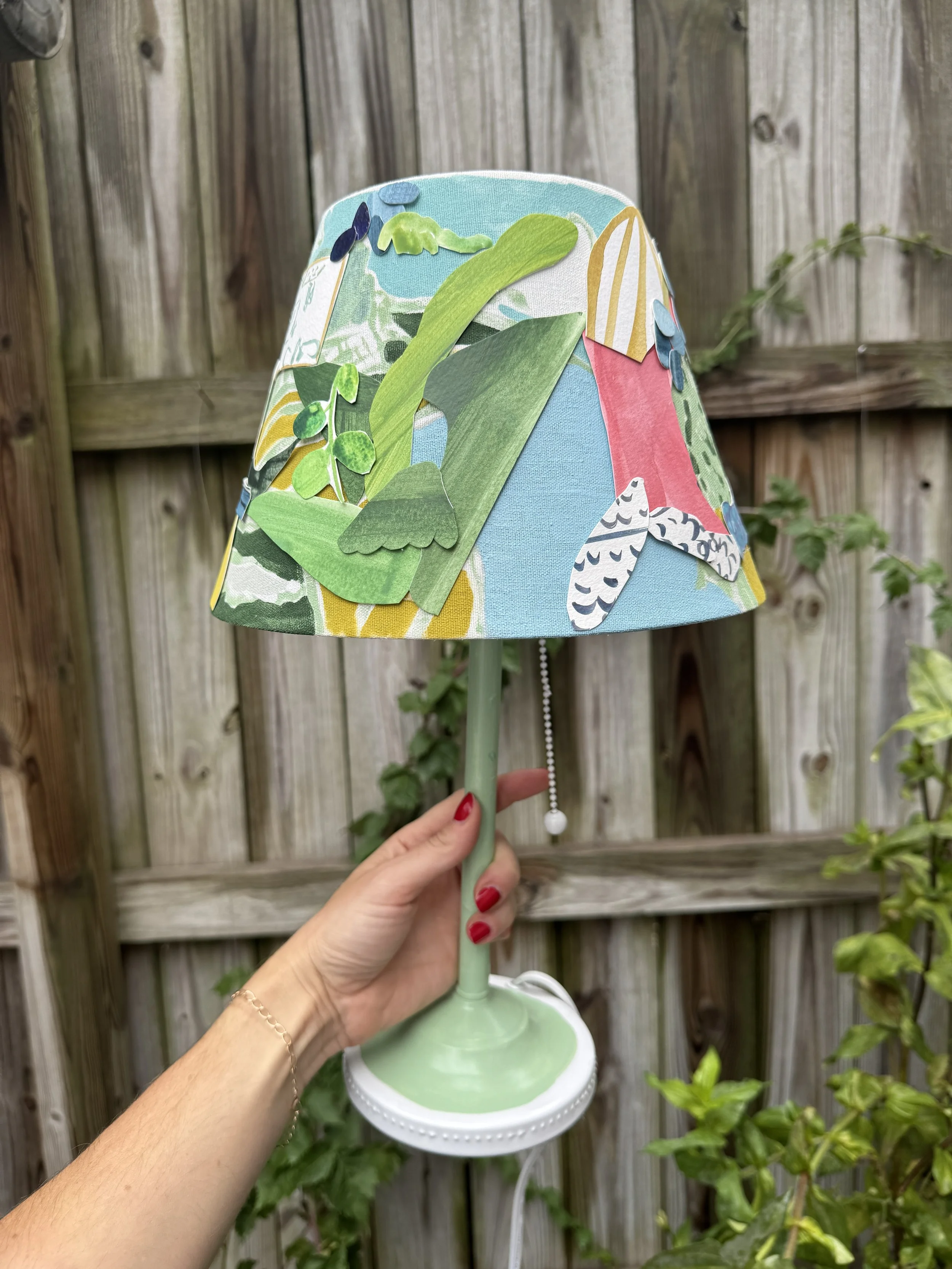 Collaged Lamp