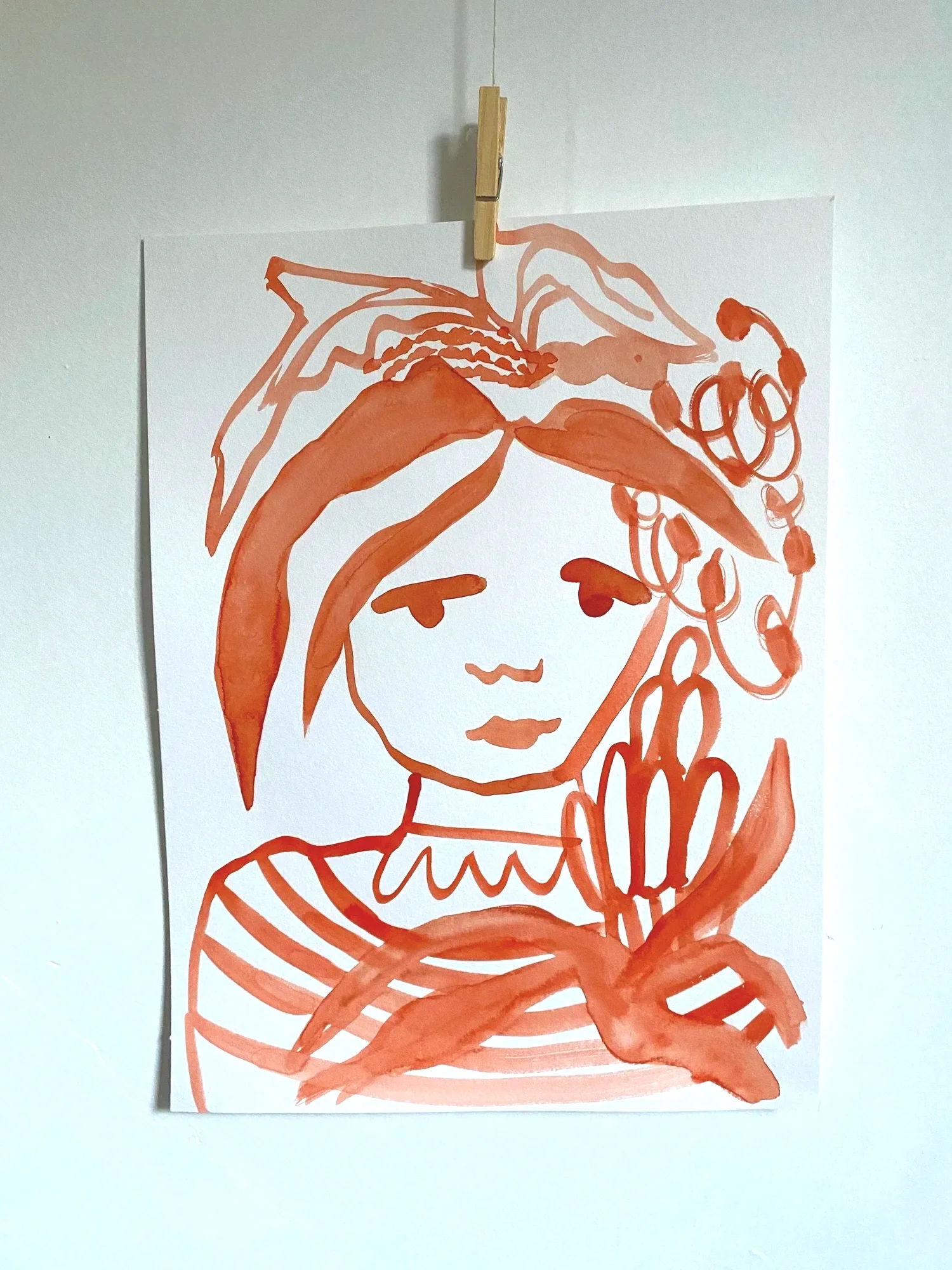 Plant Portrait in red