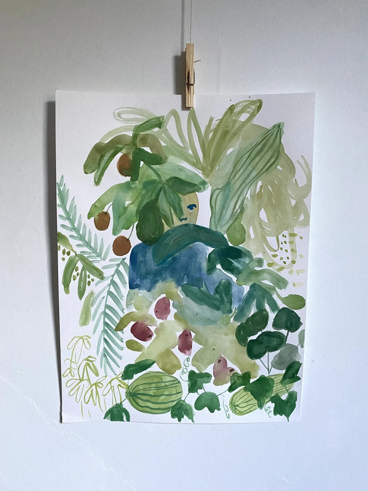 Plant Portrait with watermelons