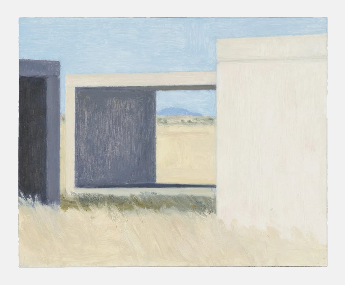 Marfa (Concretes), 2017, oil on panel, 6 1/2 x 8 inches
