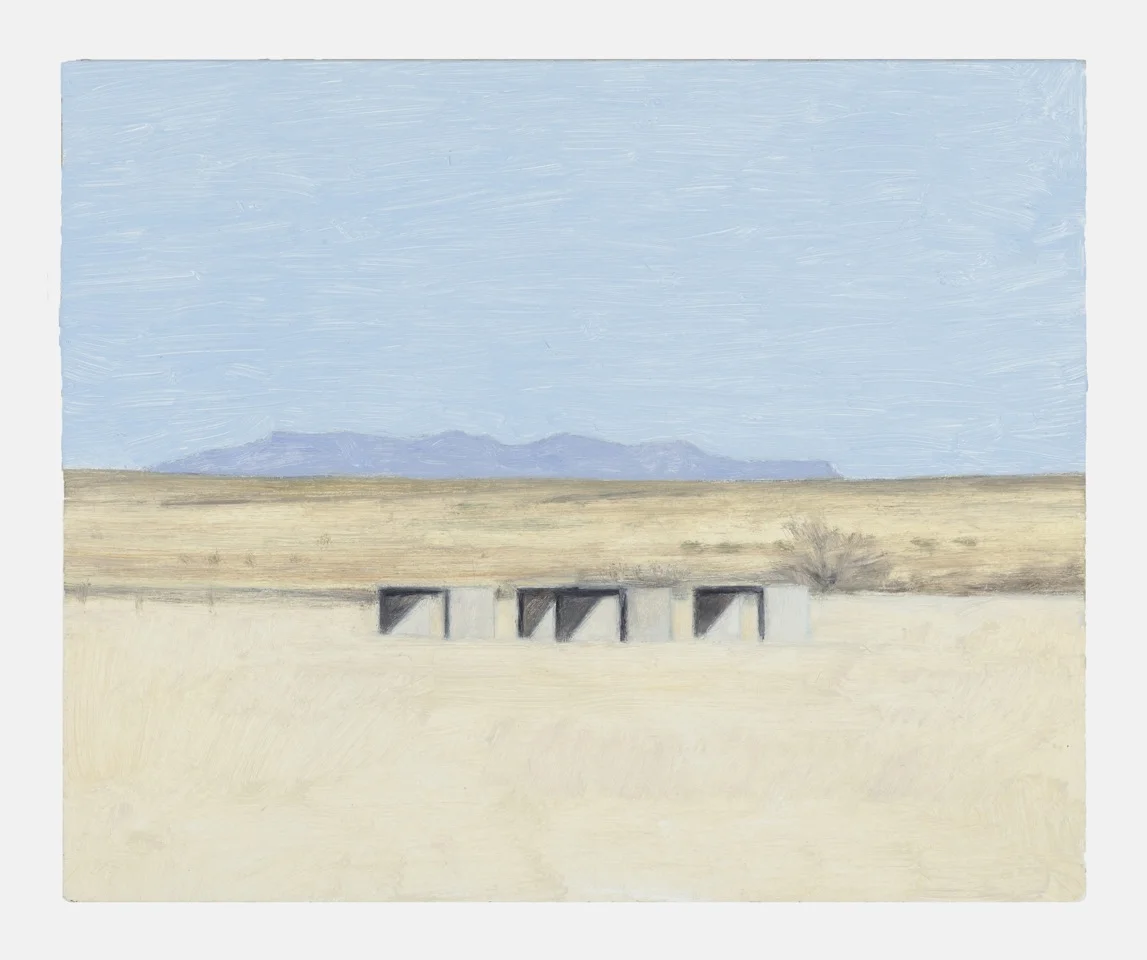 Marfa Field, 2017, oil on panel, 6 1/2 x 8 inches