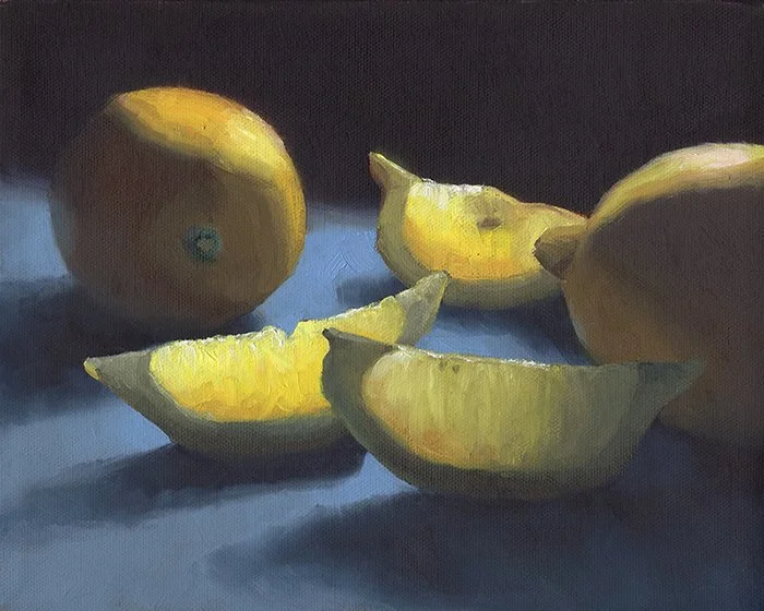 Lemon Glow, 8x10" oil on canvas, SOLD