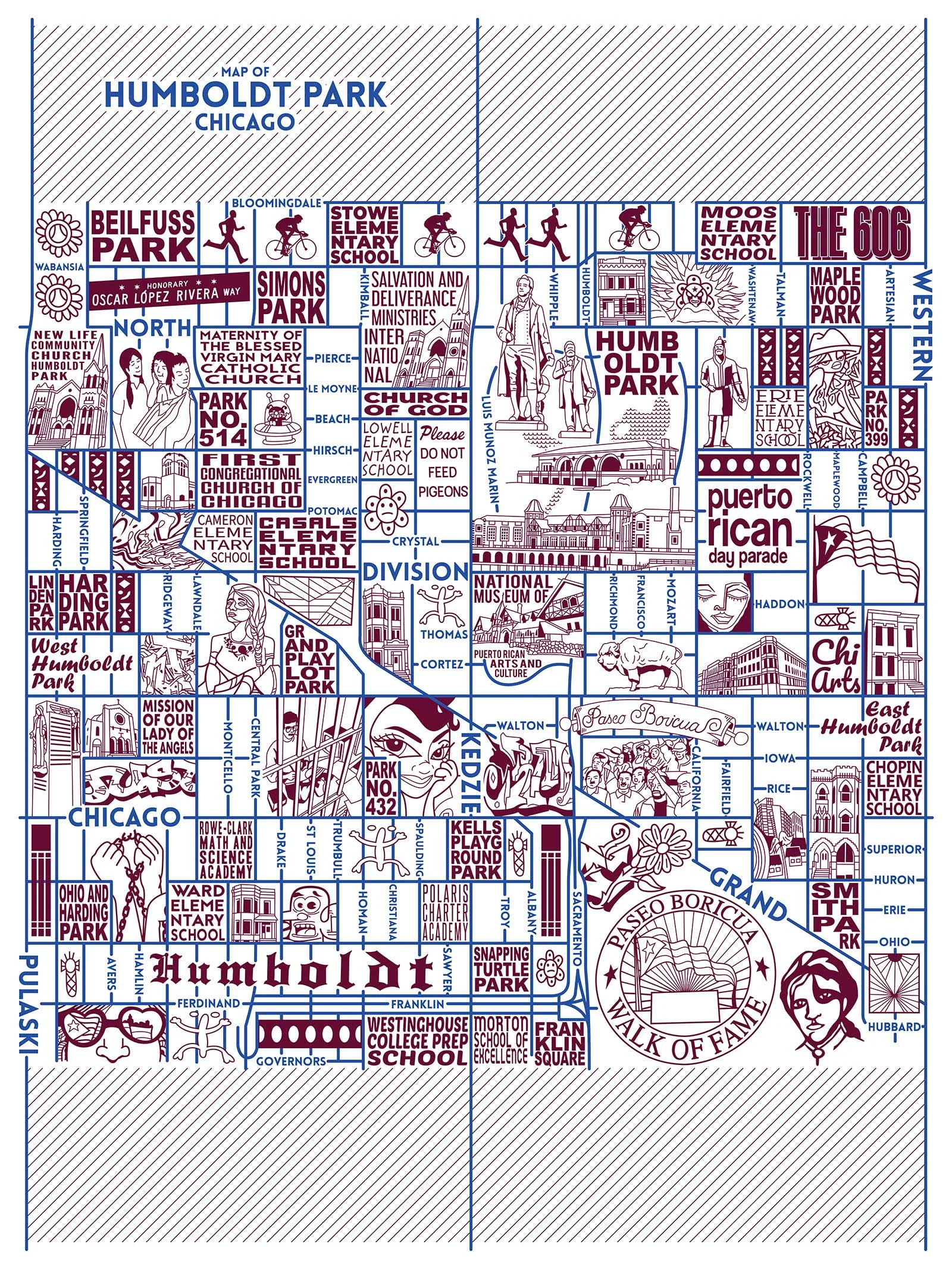 Humboldt Park Map - Purchase a map here