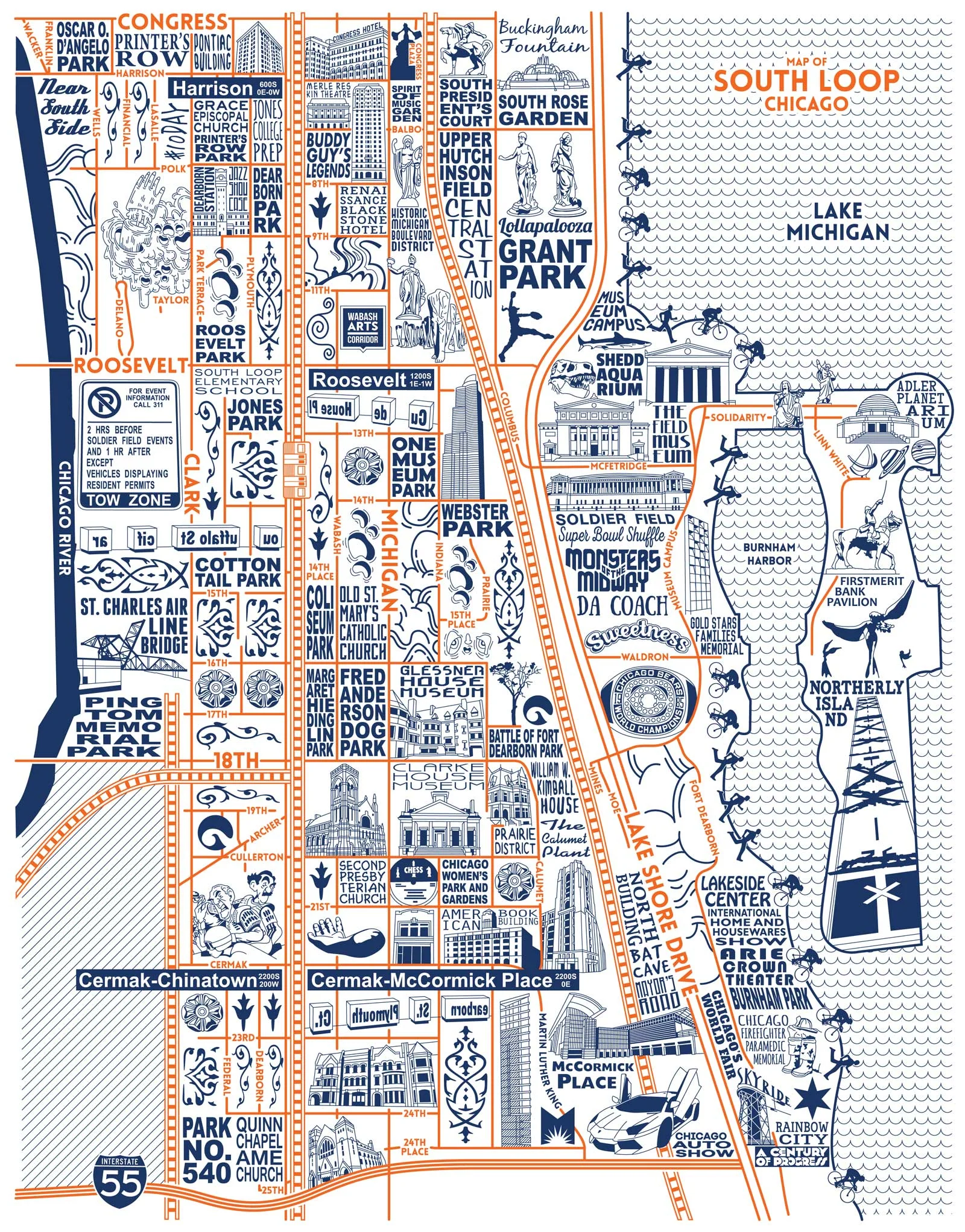 South Loop Map - Purchase a map here