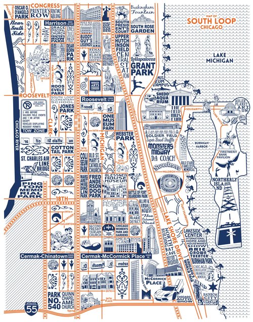 South Loop Map -  Purchase a map here