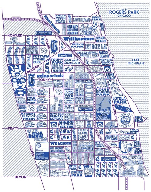 Rogers Park Map -  Purchase a map here