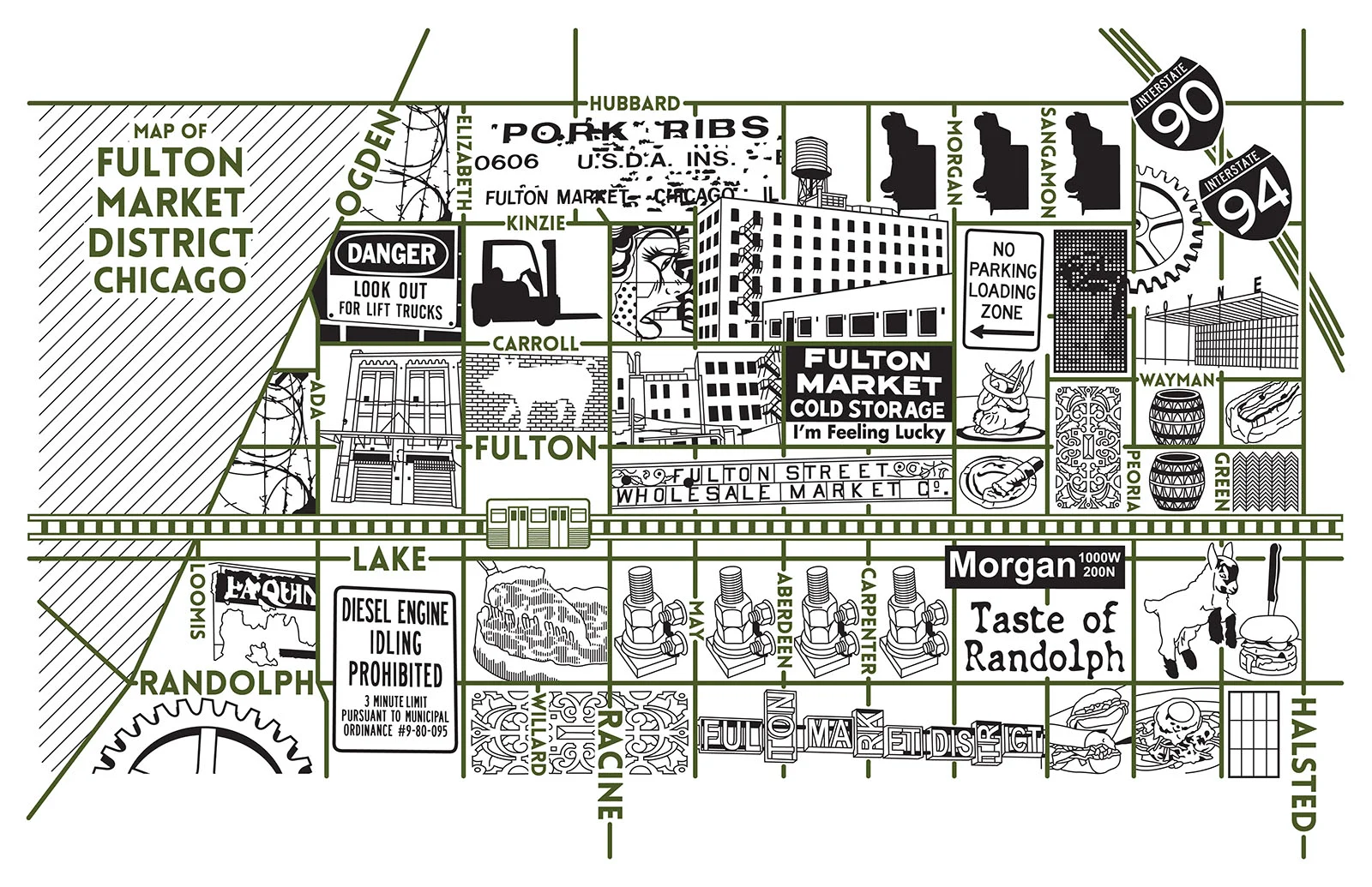 Fulton Market District Map- Purchase a map here