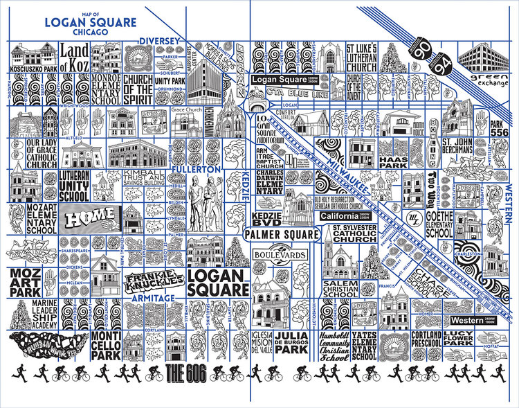 Logan Square Map -  Purchase a map here