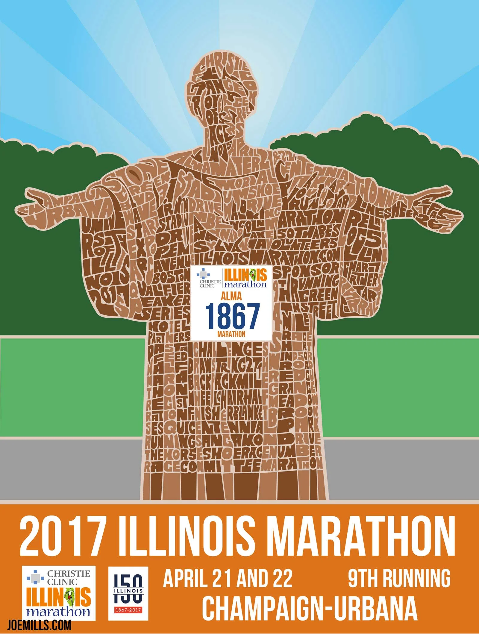 Illinois Marathon Poster
