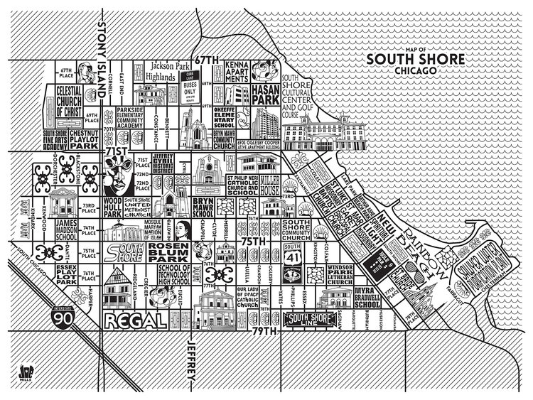 South Shore Map -  Purchase a map here