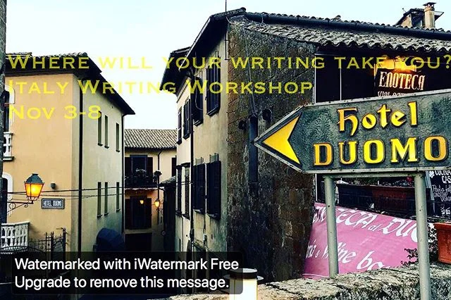 Italy writing workshop kicks of tomorrow.  I&rsquo;ve been blessed to come write with other writers in the magical town of Orvieto for 8 years now.  Thanks to all who have come along on the journey. You&rsquo;ve contributed a part to my dreaming.  An
