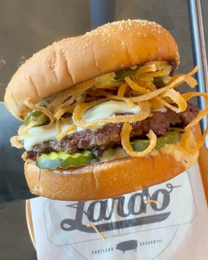 CRUSH US TODAY. 

$4.20 burgers, all day, all Lardos, no limit, inclusive of anyone, in-person-only.

Smash burger, American cheese, white barbecue sauce, bread &amp; butter pickles and fried jalape&ntilde;os! 

Optional: add bacon and or another bur