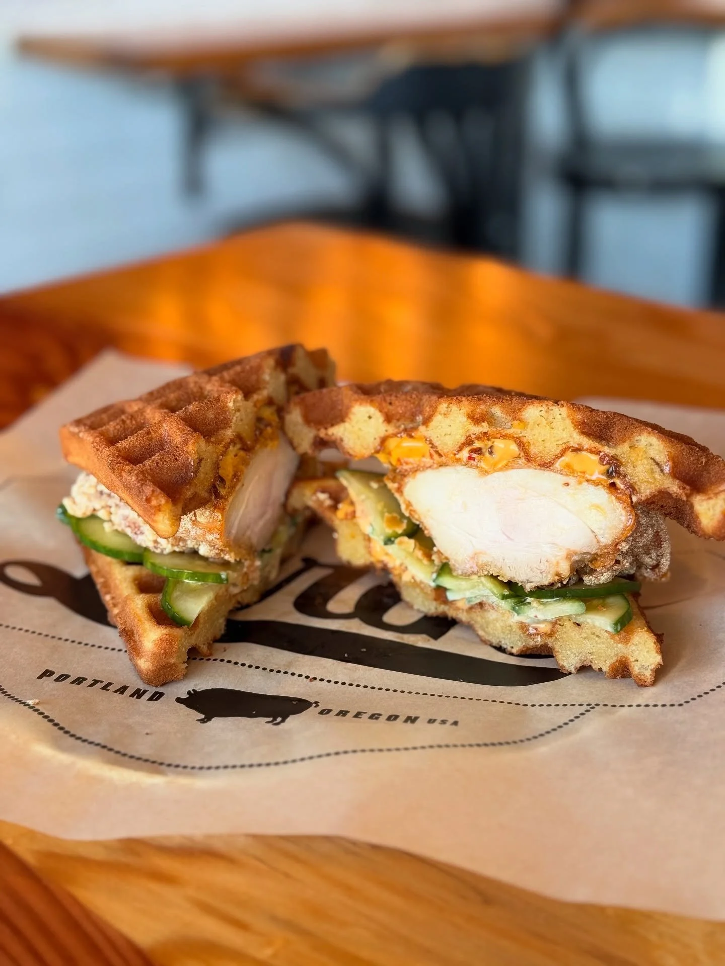 You have a few more days to enjoy our September Chefwich! 🧇 ✨ 

Mochiko Chicken + Waffles &mdash; Mochiko chicken thigh, chili crisp kewpie mayo, nuoc cham pickles, 🥒 sandwiched between two butter mochi waffles! 

Get in here PORTLAND! Thanks to Al