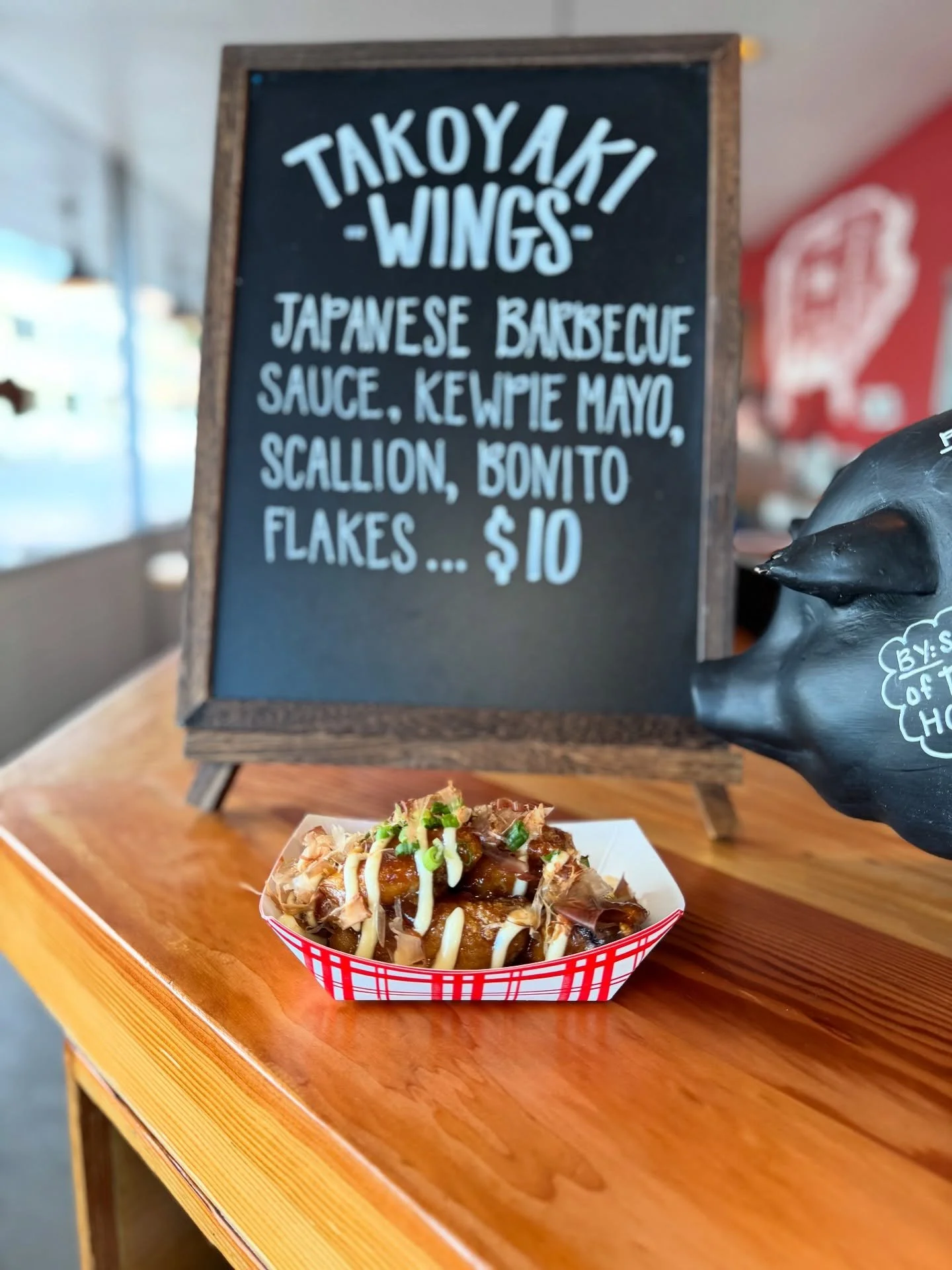 It&rsquo;s Portland Wing Week, you have until Sunday, 6 wings for $10. We are serving up some Takoyaki WINGZ &mdash; Japanese BBQ Sauce, Kewpie Mayo, Scallion, and Bonito Flakes. 🍗 ✨ We open at 11am! 
&bull;
&bull;
&bull;
#pdxnow #pdx101 #pdxeats #p