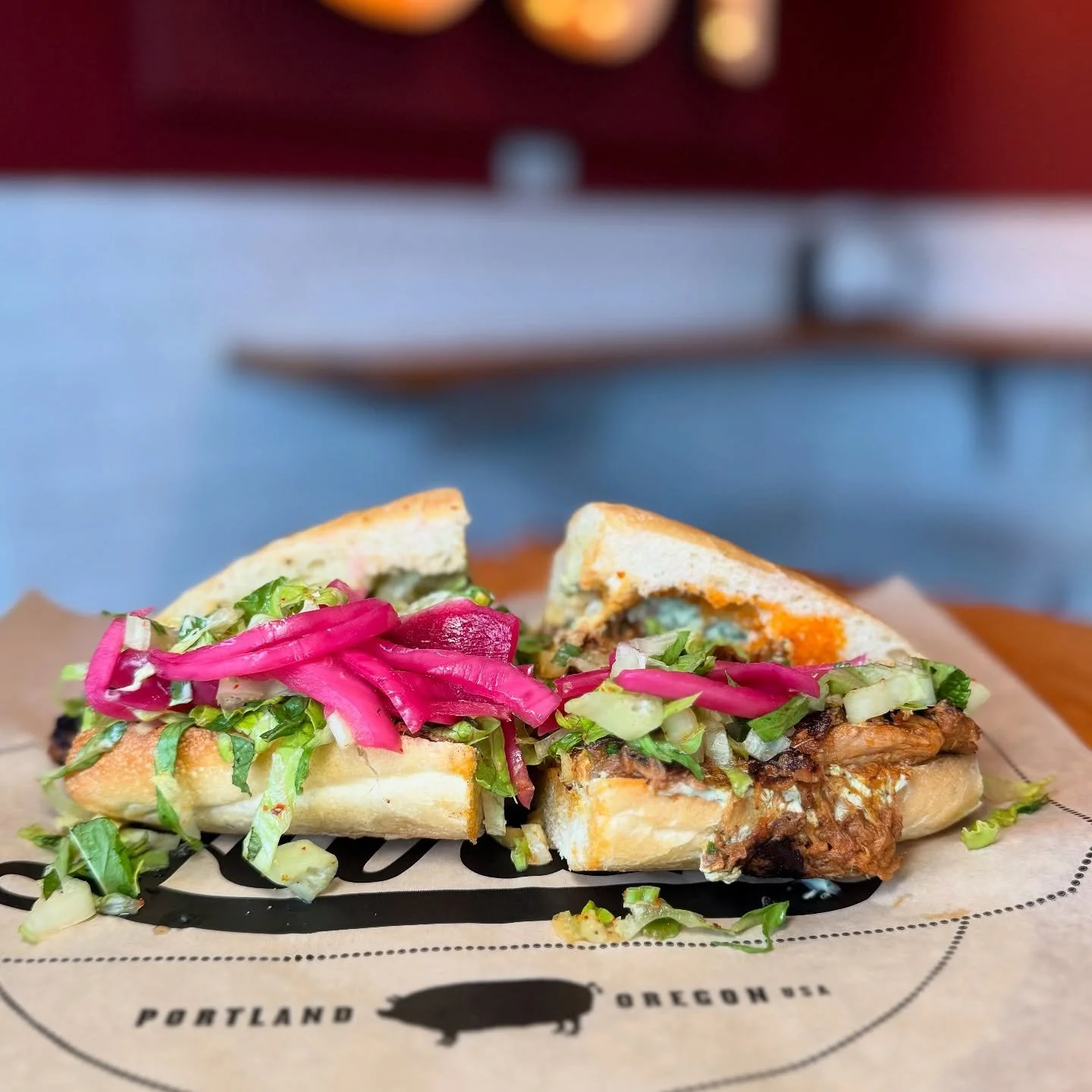 It&rsquo;s messy, it&rsquo;s unforgettable, and you still have half the month to try this banger from Sage at @thirdcoastdogspdx. 🐽 ✨ 

What are you waiting for? Dr. Pepper Carnitas
Tajin ensalada, cilantro crema, pickled red onions! Part of the pro