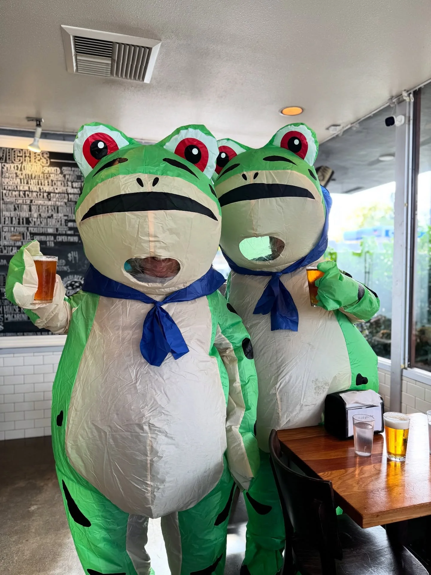 Thanks for showing up yesterday Portland, what an amazing turn out. Thanks for making us smile, we can&rsquo;t believe how many frogs, amazing costumes, and creative signs we saw! 🐸 ⭐️ Cheers! 🍻 

We are open regular hours today from 11am-10pm, no 