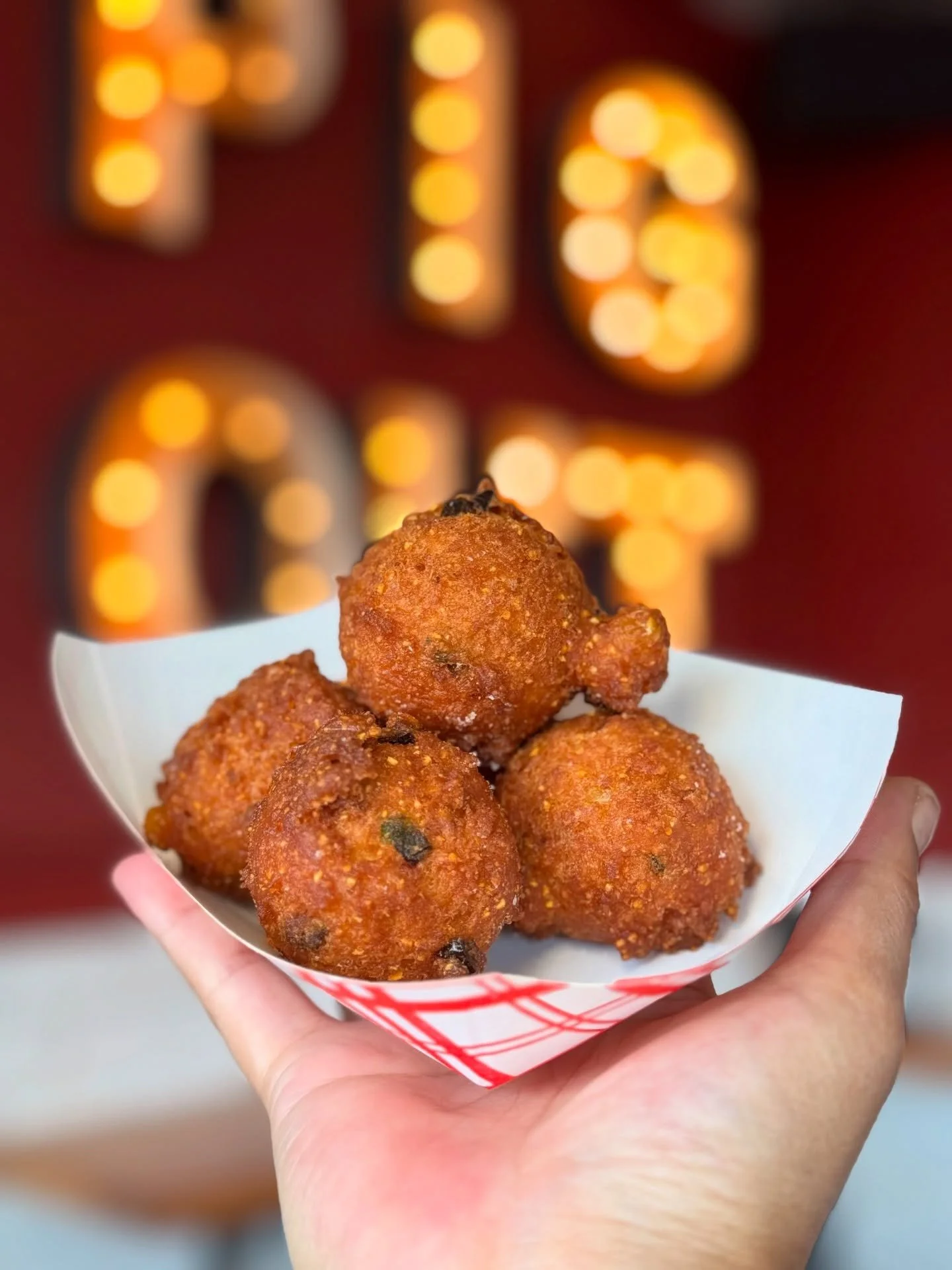 The best hush puppies around are at @lardopdx! 🍯 🧈 served with honey butter! Crunchy, flavorful, and a fried to a beautiful golden brown. The perfect comfort treat for a gorgeous Saturday! We are open regular hours today from 11am-10pm. &hearts;️ ?