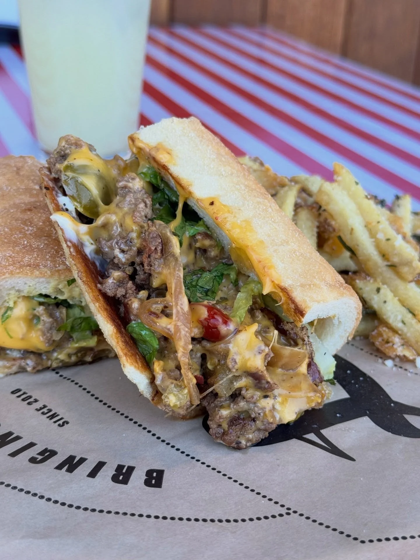 Lunch rush special is on starting at noon! Get our monthly burger (chopped cheese) + a side of fries + a NA beverage, only $16! 🍔 🧀 🍟 🥤 What could be better than this?! 12-3pm! 
&bull;
&bull;
&bull;
best sandwiches in Portland, Oregon &bull; best