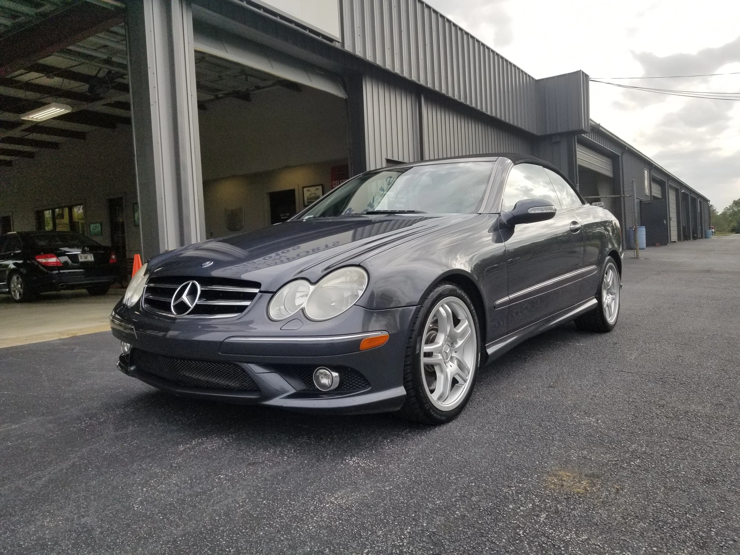 Mercedes-Benz after a repair from the front
