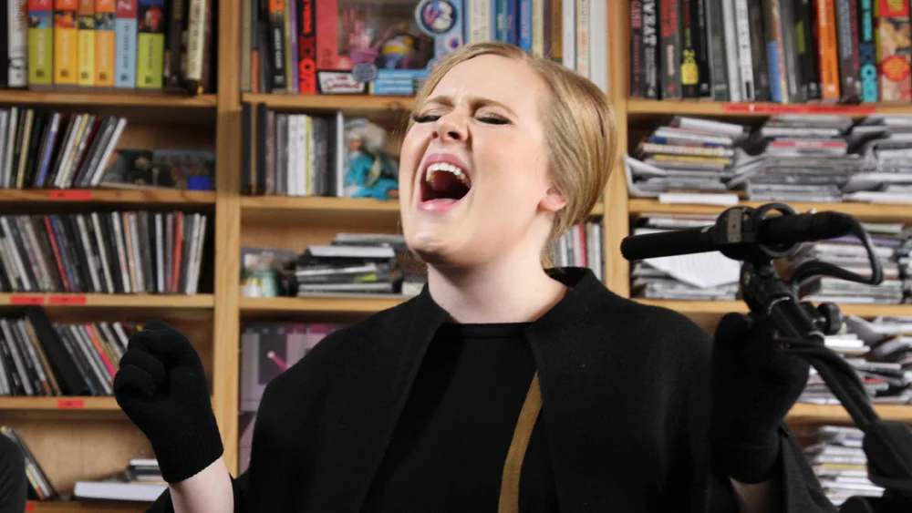 I don’t think I’d heard of Adele before now. But boy am I glad NPR has.
nprfreshair :
In a stripped-down three-song set at the NPR Music offices, the Grammy-winning U.K. pop star showcases her brilliant voice and seemingly effortless charisma. Watch Adele perform two new songs to go with her ubiquitous hit “Chasing Pavements.”