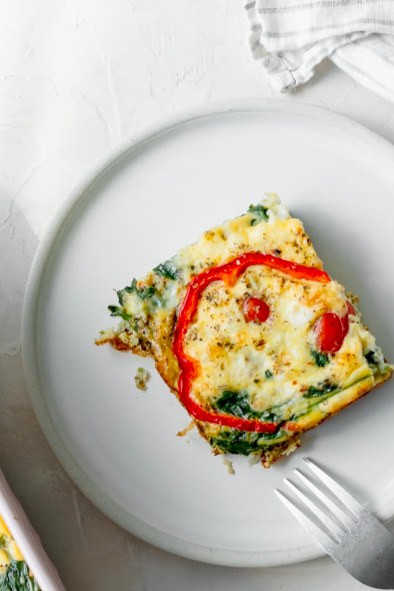 Mediterranean Spinach &amp; Feta Breakfast Casserole