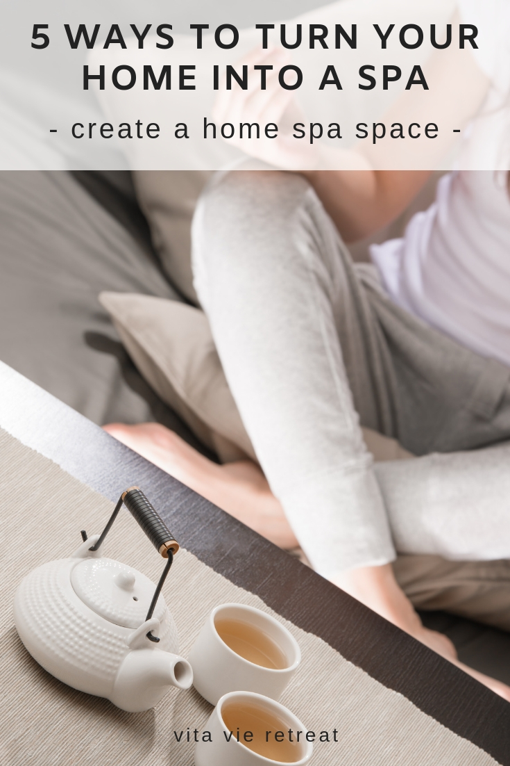 Herbal teas are great to have at home for a spa environment.