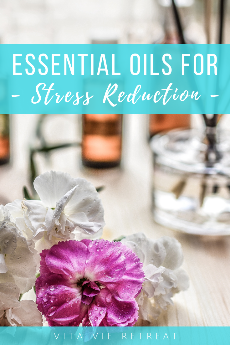 Essential oils being blended for stress reduction.