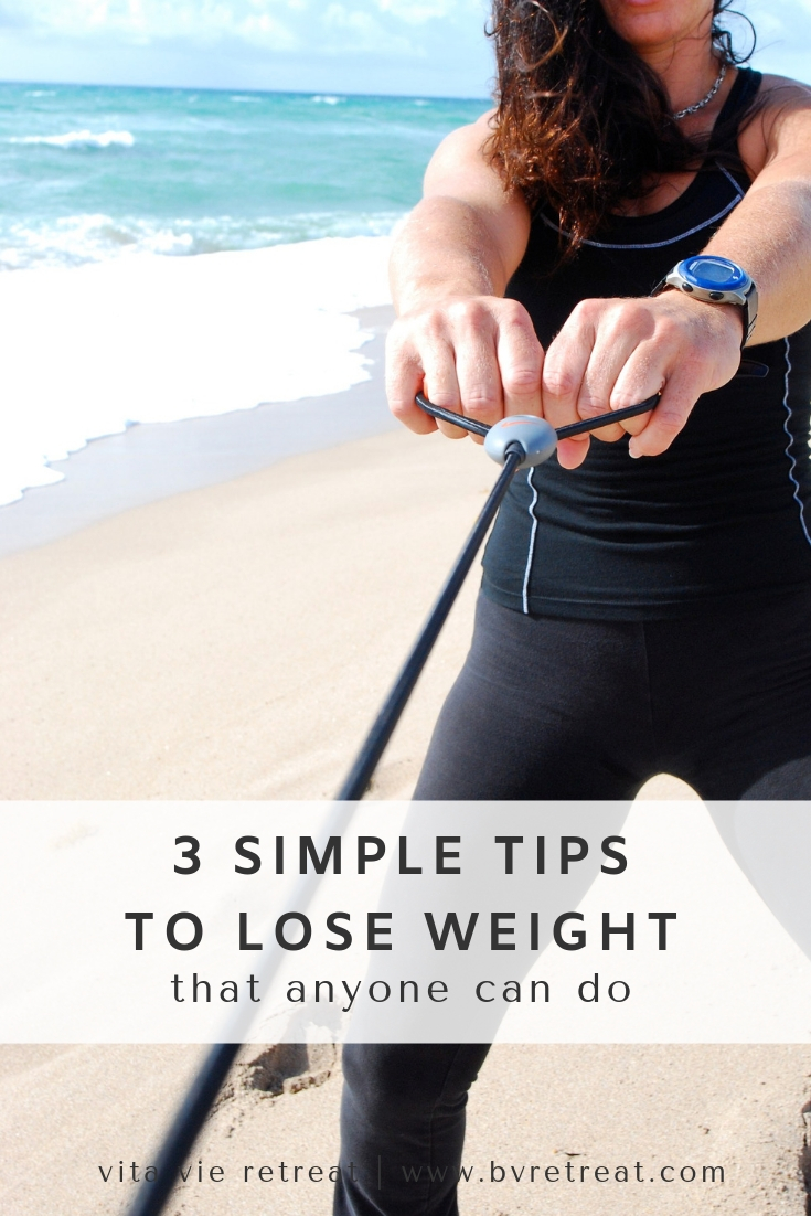 Woman working out to help with weight loss.