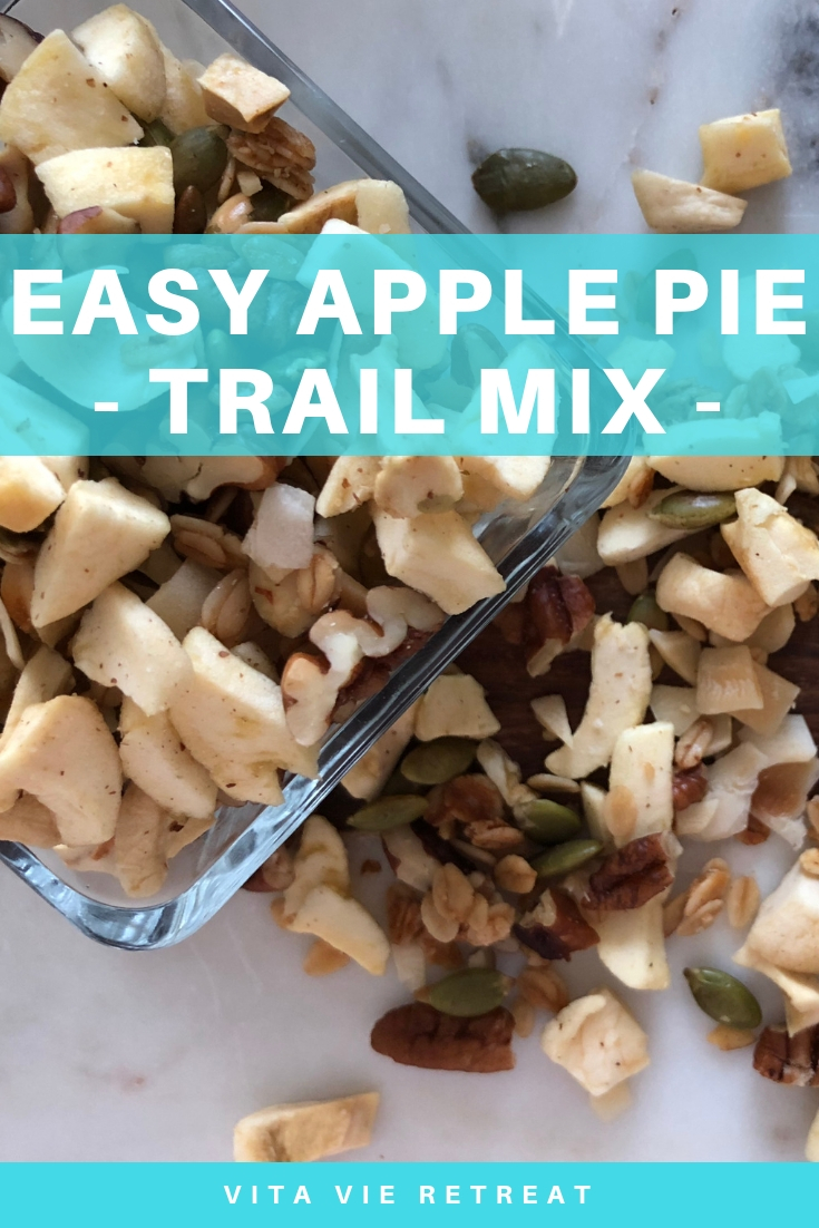 Healthy apple pie trail mix.