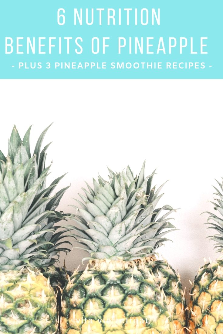 Pineapple has many nutrition benefits.