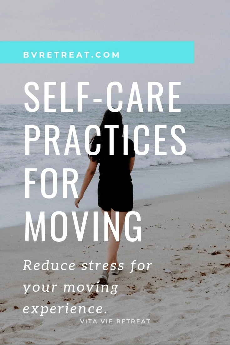 Walking for exercise self care during moving.