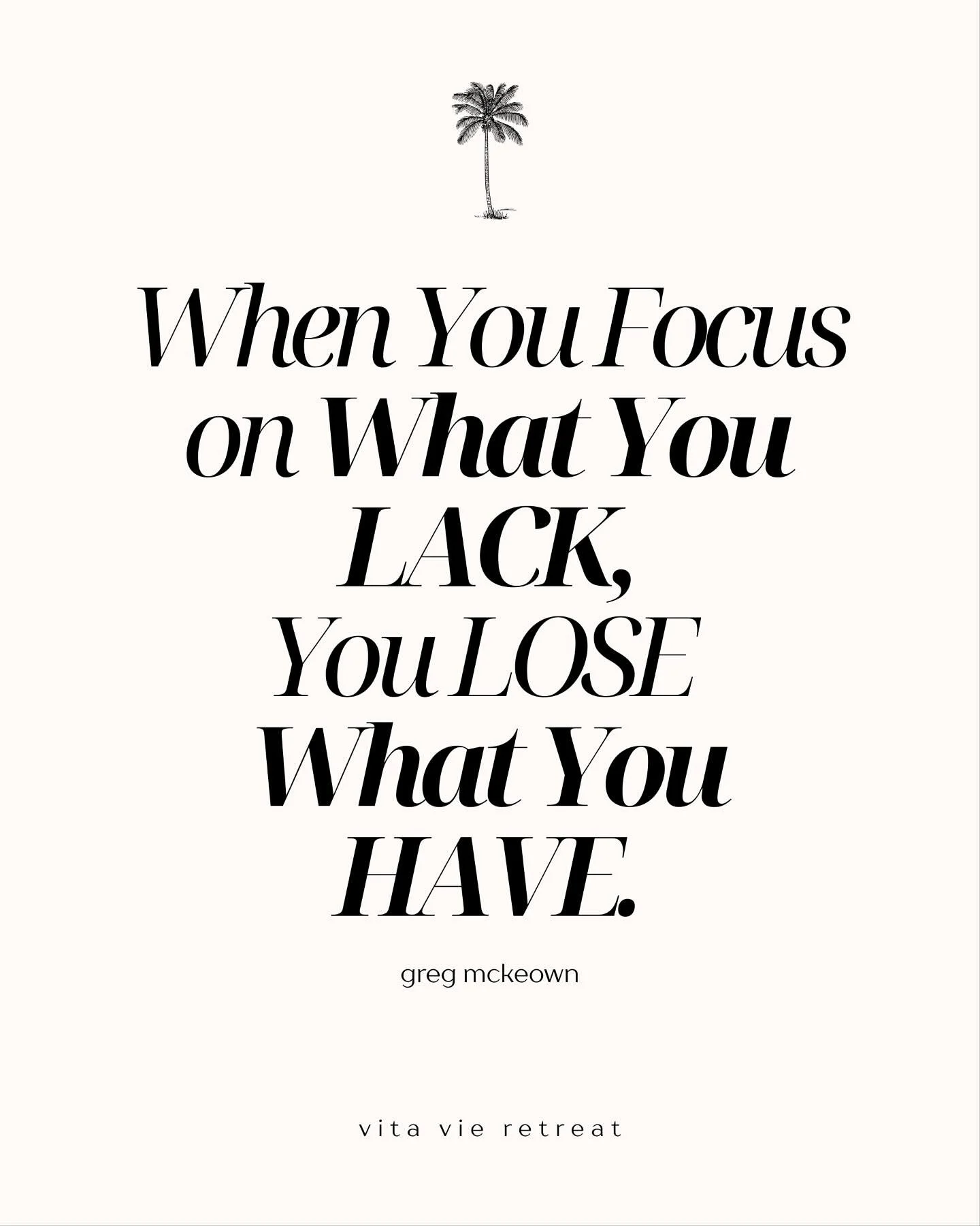 Perspective shift ✨ Sometimes we get so stuck in problem-solving mode, scanning for what&rsquo;s missing, that we forget to notice the good that&rsquo;s right in front of us. Our brains naturally gravitate toward whatever we think about the most. So 